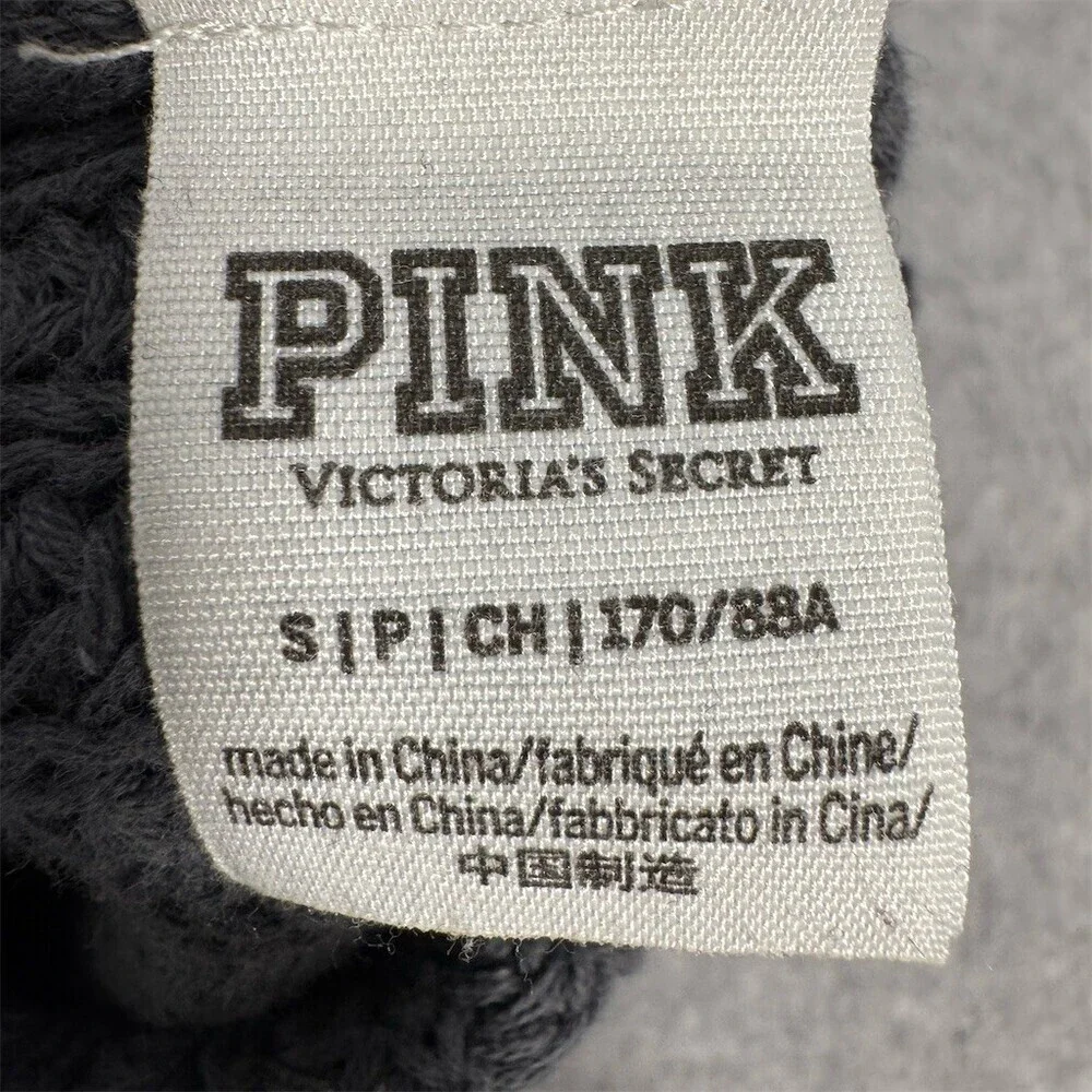 LOVE PINK Forenzia Victoria’s Secret Cotton Sweater Womens Size S Chunky Knit